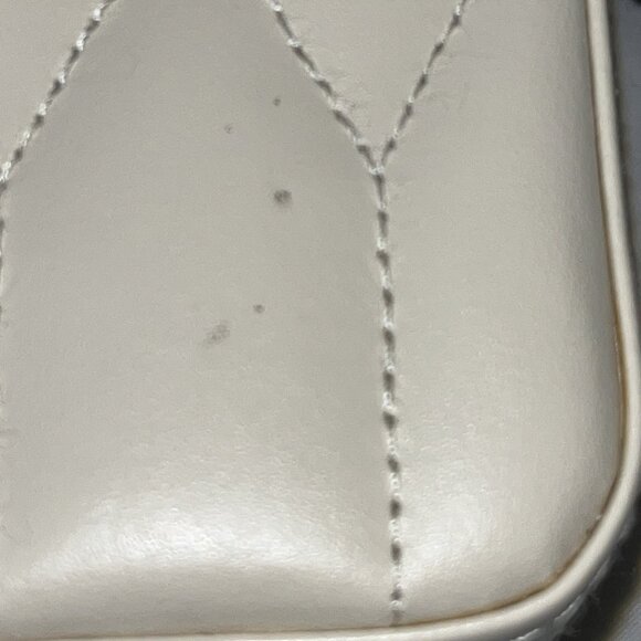 Vintage Lusterloc Wolf 1834 Ivory Quilted Leather Jewelry Box Bag & Pamphlet - Picture 10 of 11